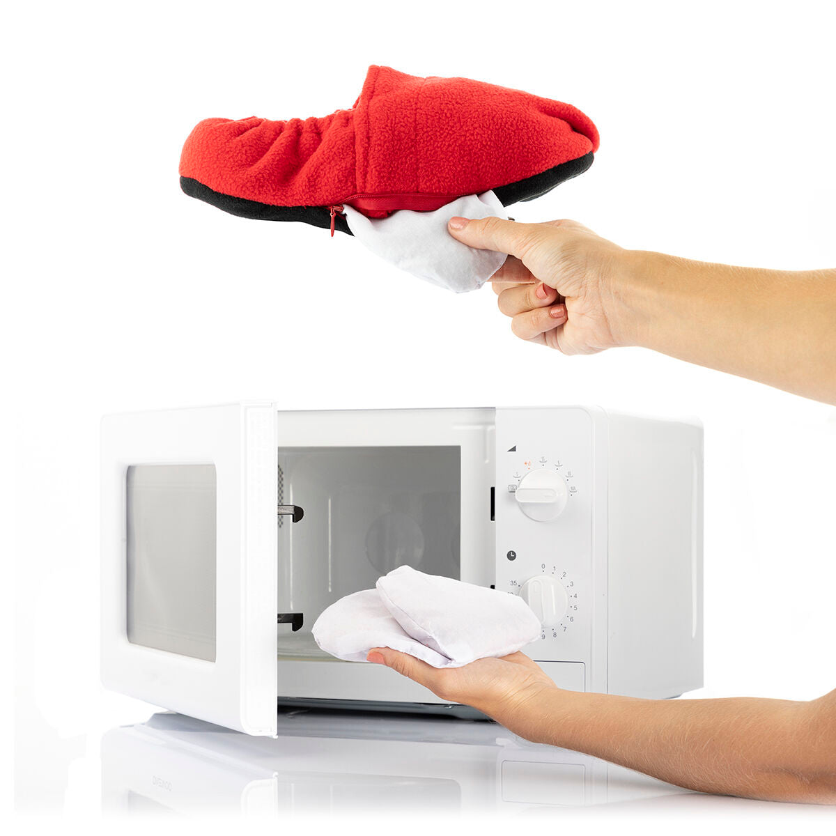 Innovagoods Pantofole Riscaldabili In Microonde Innovagoods Rosso